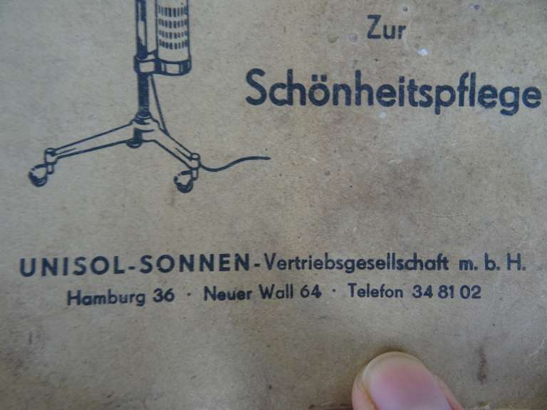 Vintage zonnelamp Unisol Heilsonne
