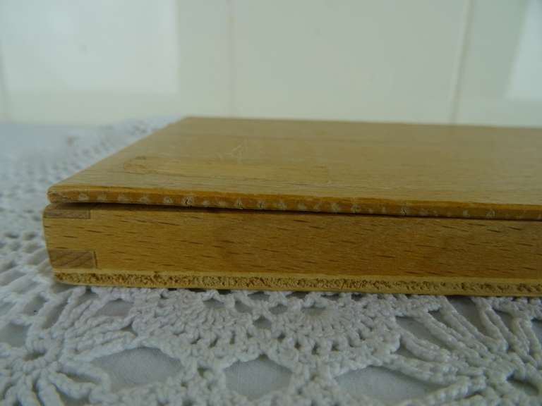 Vintage Tangram puzzel in houten doosje