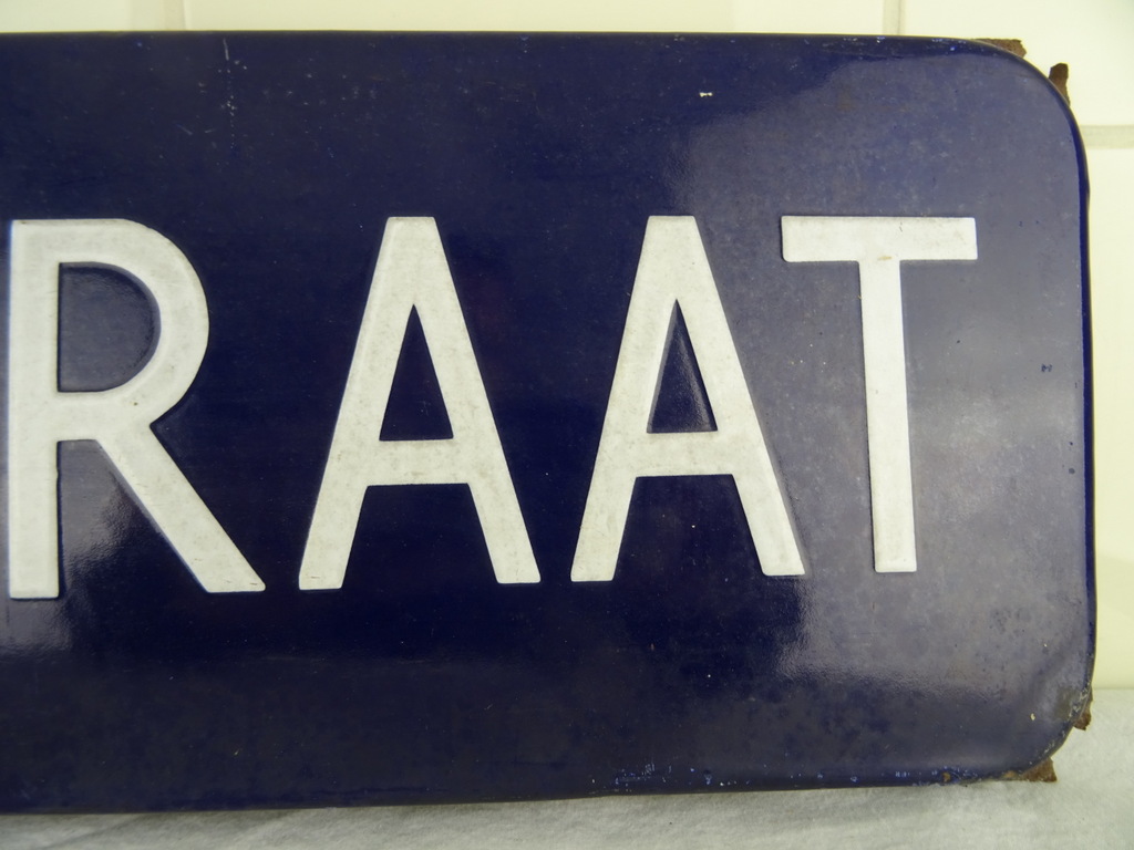 Vintage straatnaambord Nieuwlandstraat - Afbeelding 12