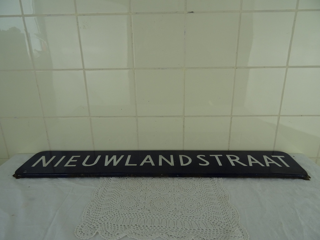 Vintage straatnaambord Nieuwlandstraat - Afbeelding 15