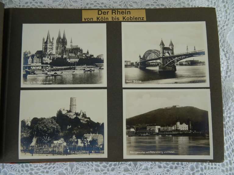 Antiek fotoalbum met Duitse foto's