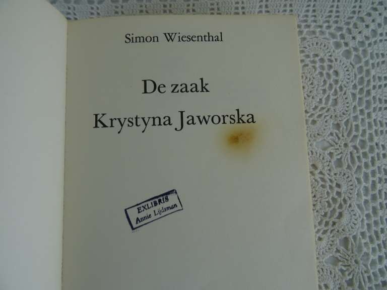 De zaak Krystyna Jaworska door Simon Wiesenthal