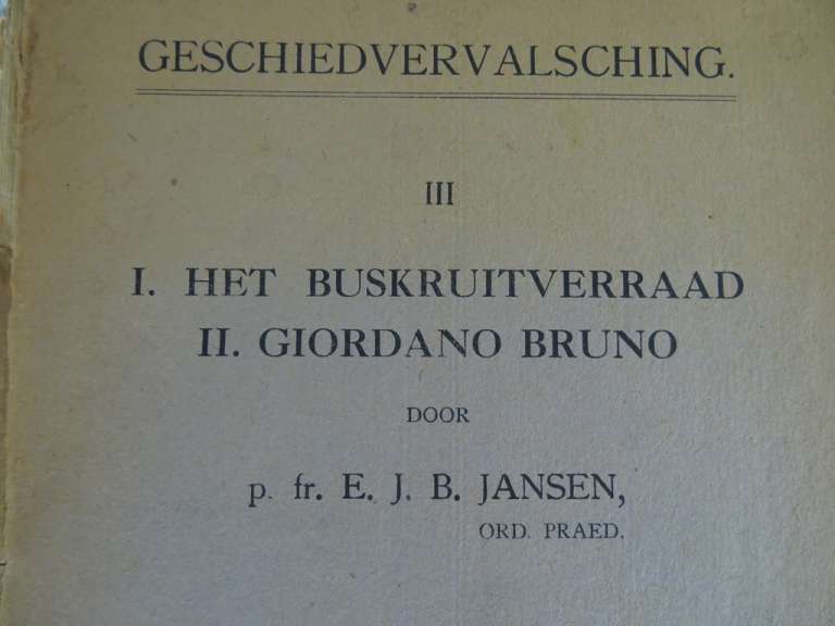Geschiedvervalsching door p. fr. E. J.B. Jansen