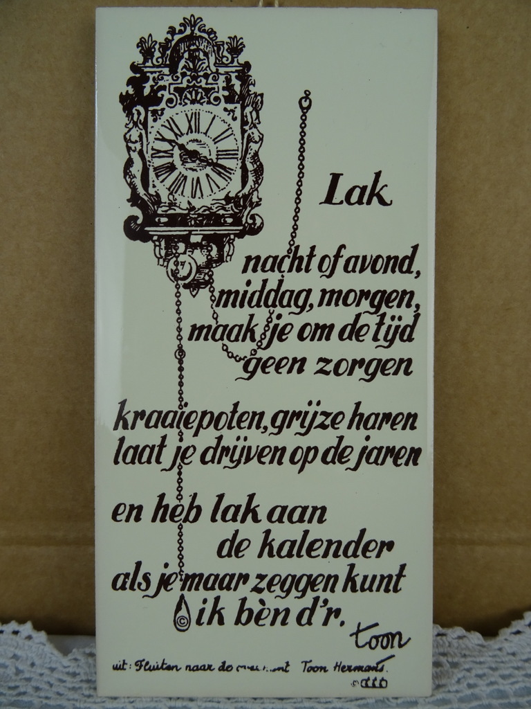 Vintage Mosa tegel Toon Hermans Lak