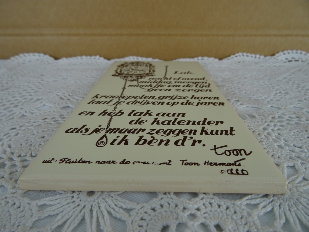 Vintage Mosa tegel Toon Hermans Lak - Afbeelding 6