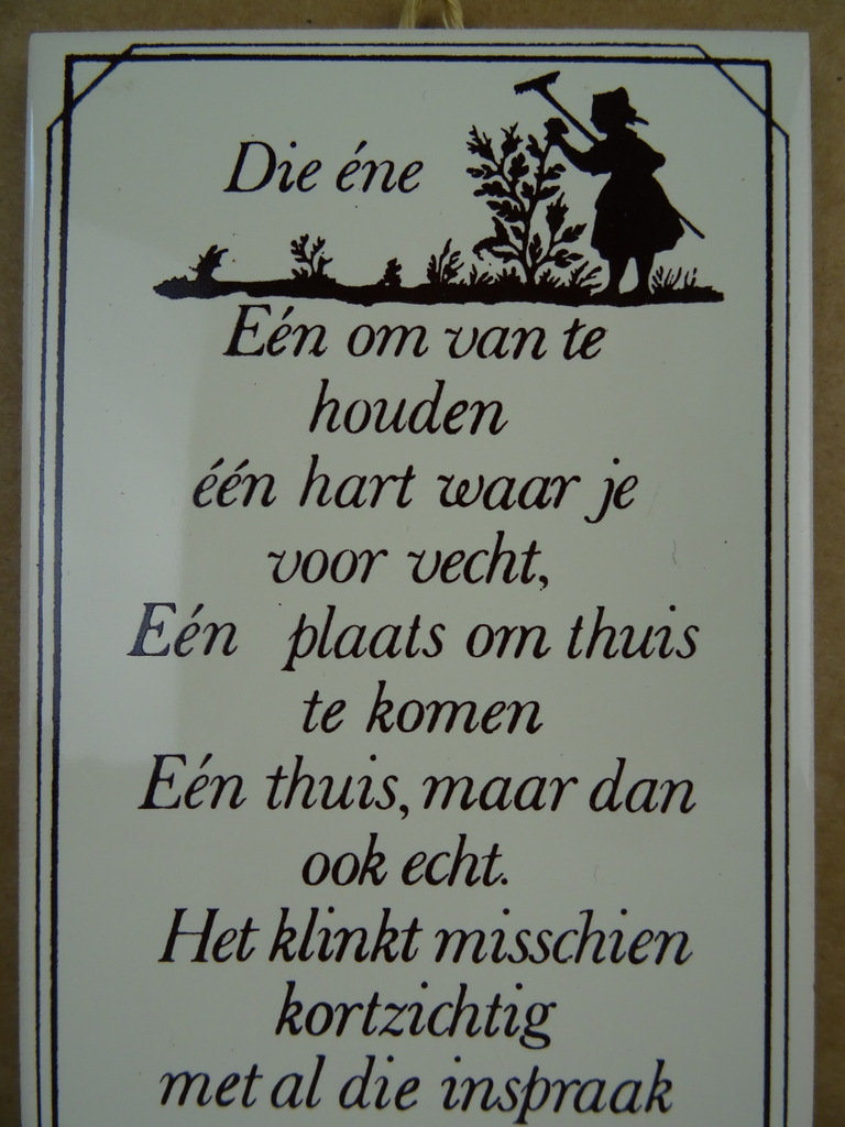 Vintage tegel Seth Gaaikema Die éne - Afbeelding 2