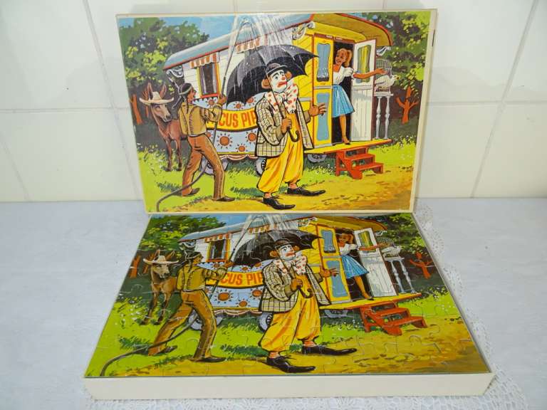 Vintage Pipo de clown puzzel