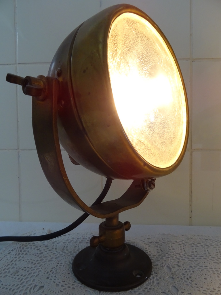 Antieke Raydyot scheepslamp / zoeklamp vervaardigd