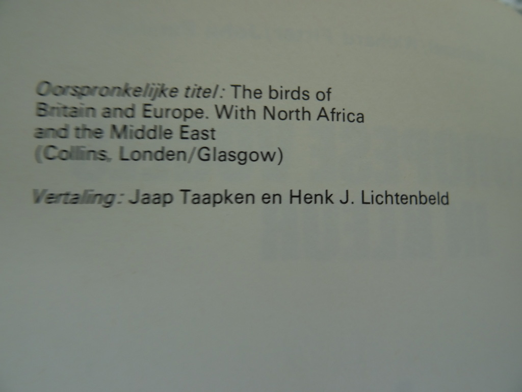 De Europese vogels in kleur door H. Heinzel - Afbeelding 7