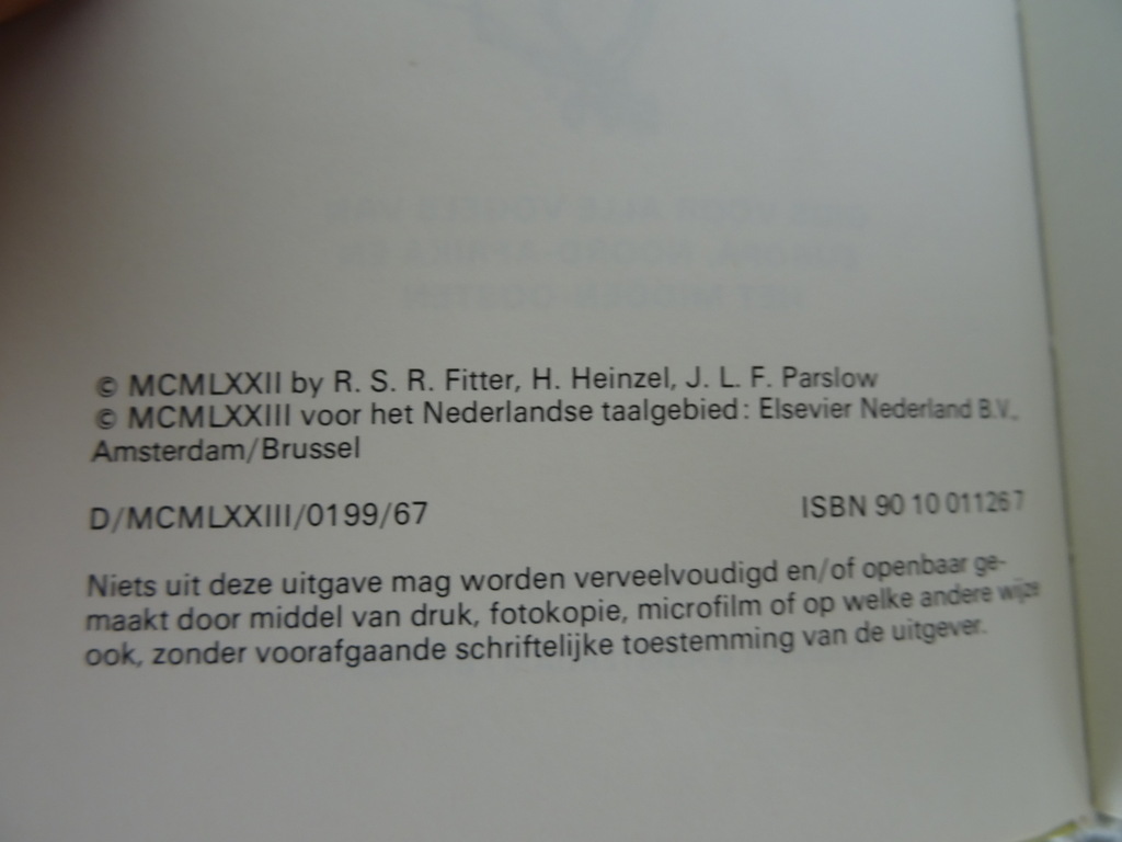 De Europese vogels in kleur door H. Heinzel - Afbeelding 8