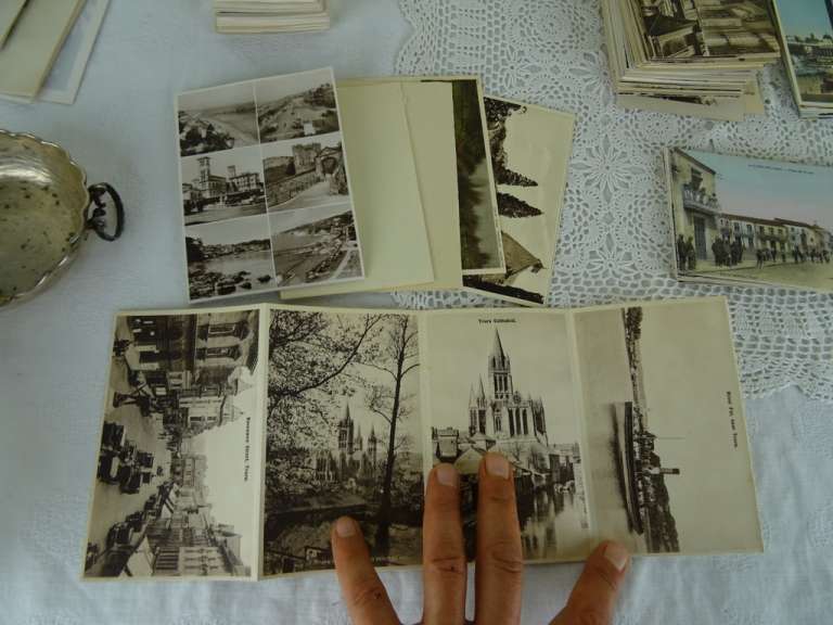 Collectie antieke foto's en postkaarten