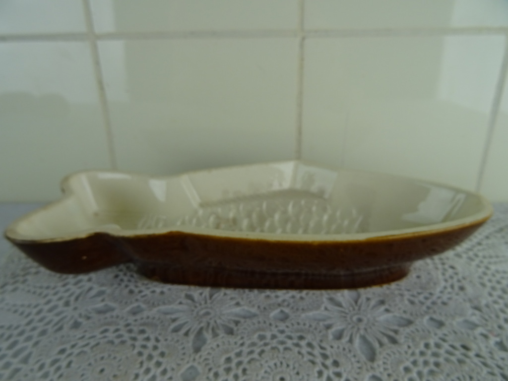 Vintage aardewerk ovenschaal vis - Afbeelding 3