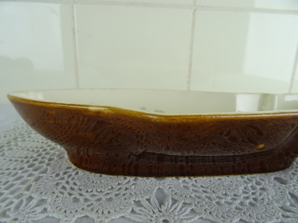 Vintage aardewerk ovenschaal vis - Afbeelding 9