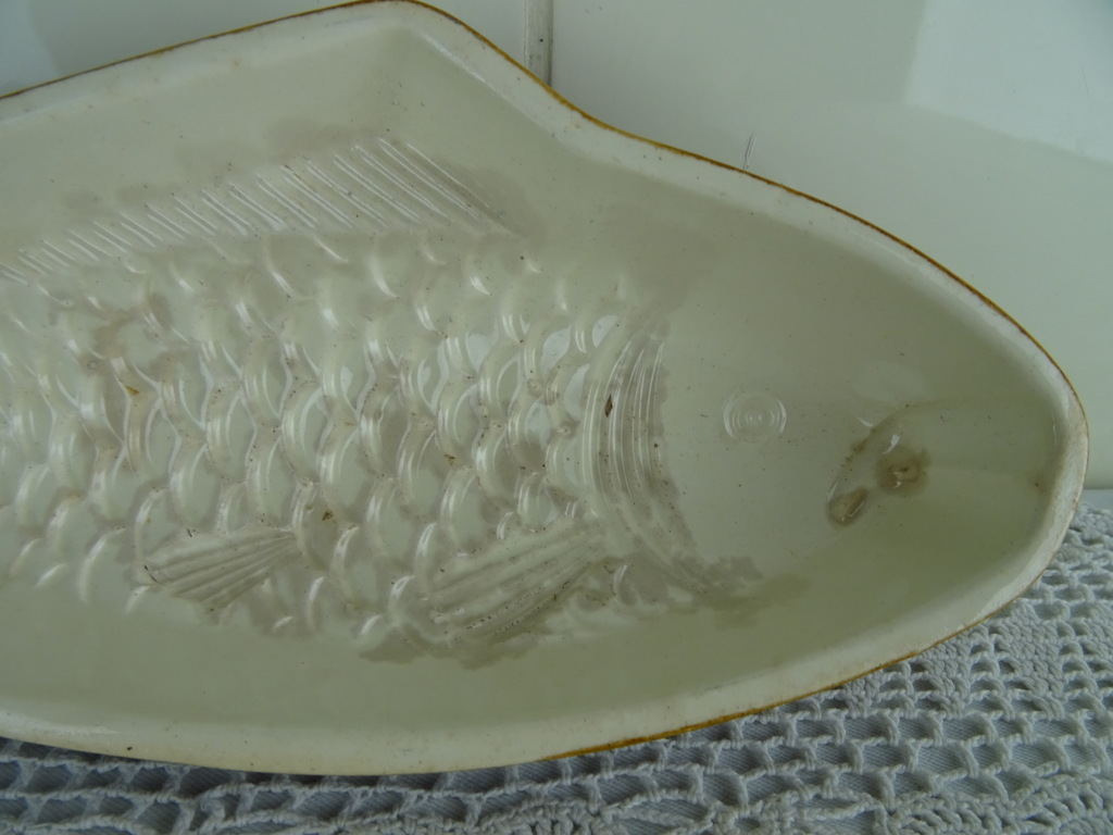 Vintage aardewerk ovenschaal vis - Afbeelding 15