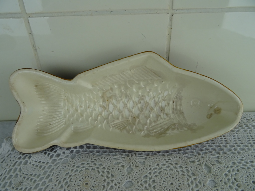 Vintage aardewerk ovenschaal vis - Afbeelding 20