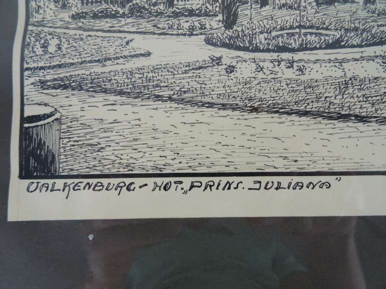 Antieke tekening Valkenburg 1930