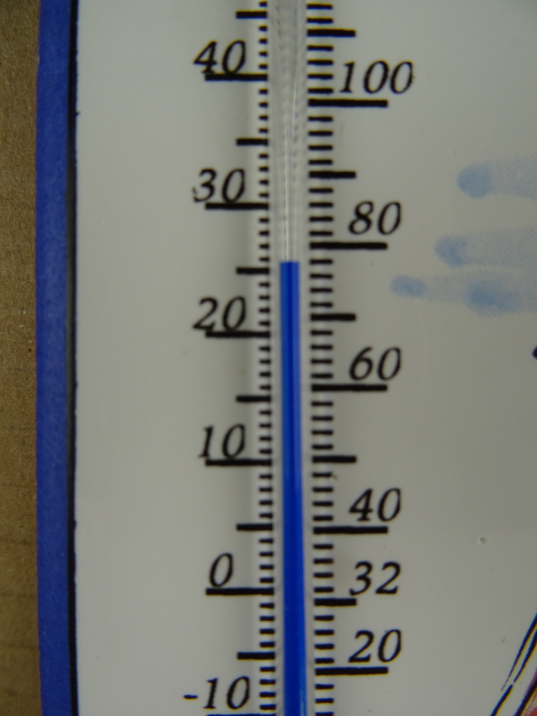Vintage tegel met thermometer - Afbeelding 2