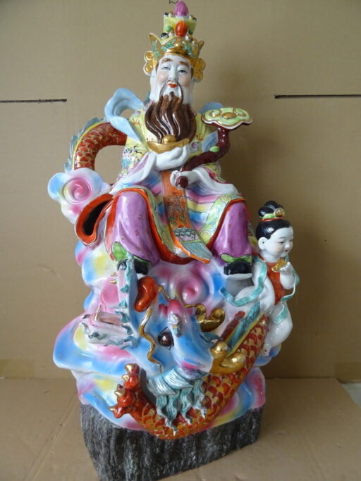 Alternative view of Verguld porseleinen offerbeeld Boeddhabeeld 69cm