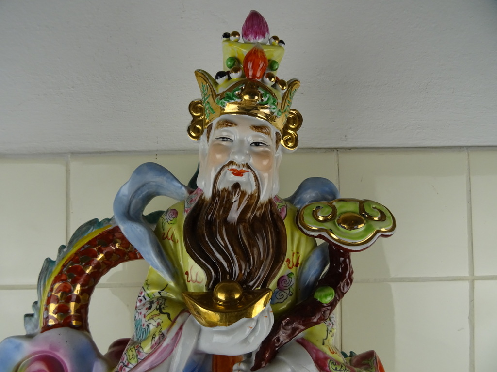 Verguld porseleinen offerbeeld Boeddhabeeld 69cm - Afbeelding 7