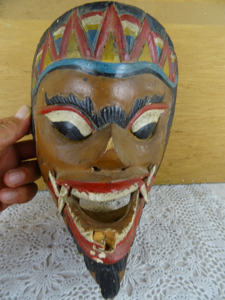Indonesisch masker Buta Cakil wayang