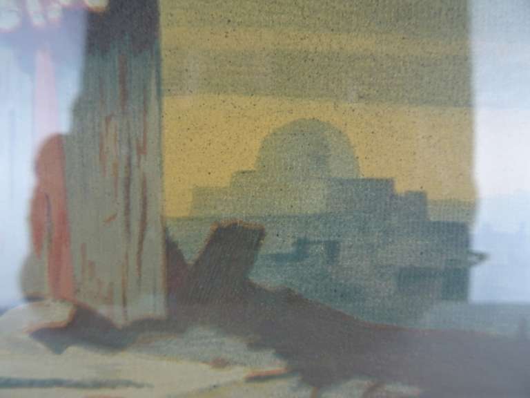 Groot schilderij Jezus gekruisigd