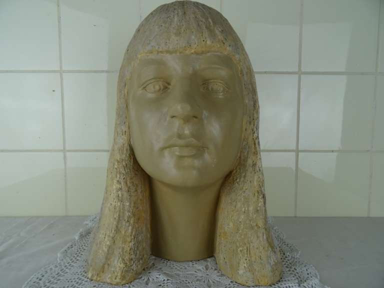 Vintage buste van een vrouw door Stan Grooten