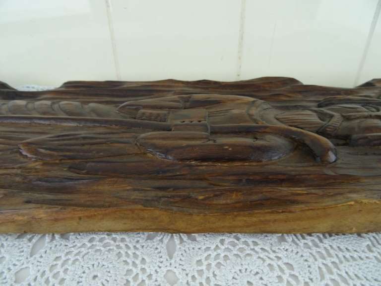 Antiek houtsnijwerk Heilige Petrus