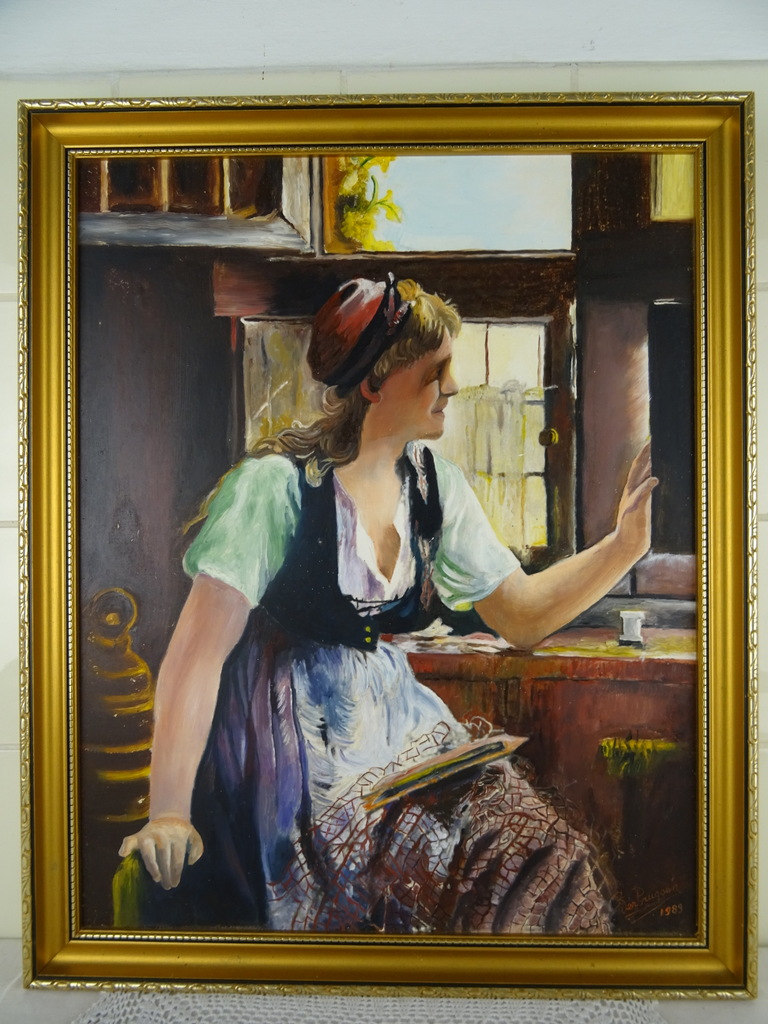 Schilderij Glurend meisje Terbruggen 1989 - Afbeelding 25