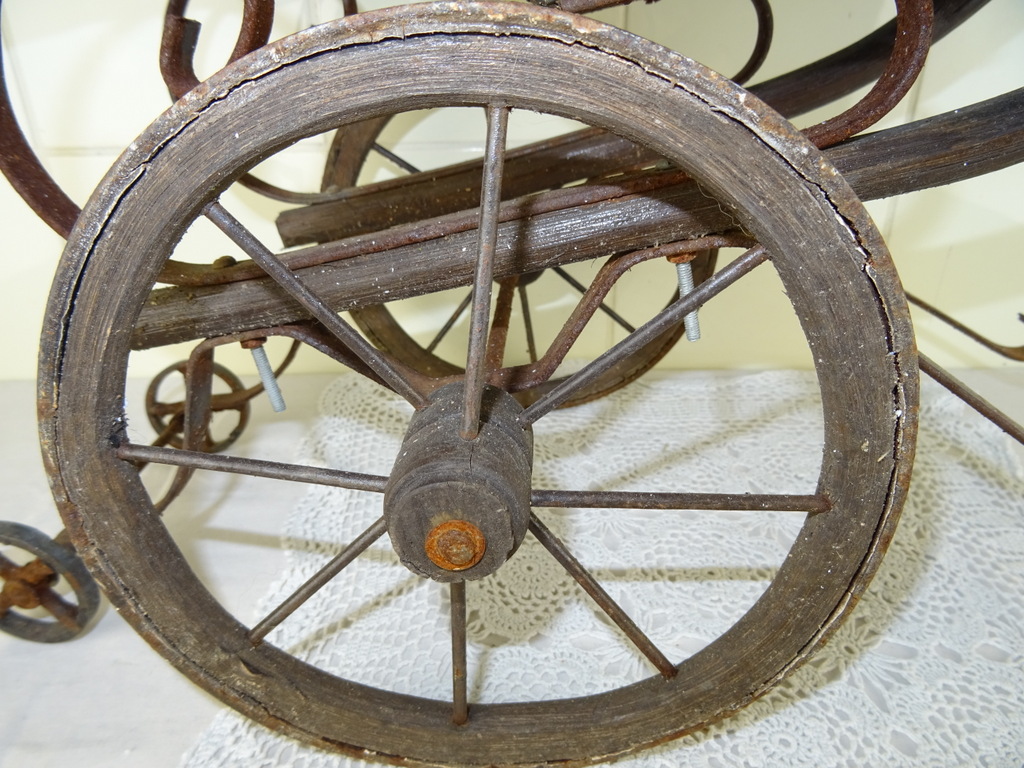 Volkskunst antieke poppenwagen - Afbeelding 10