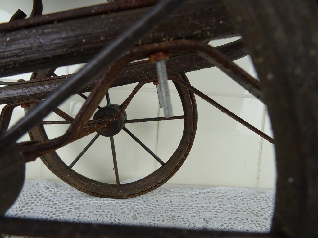 Volkskunst antieke poppenwagen - Afbeelding 13