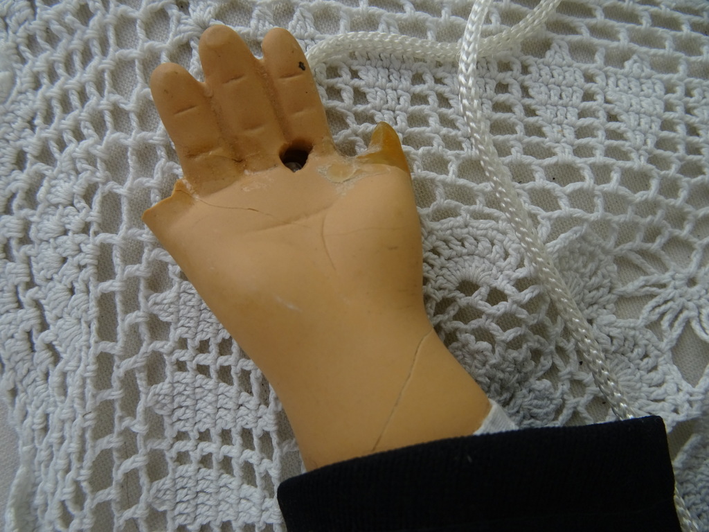 Vintage trekpop oude man - Afbeelding 7