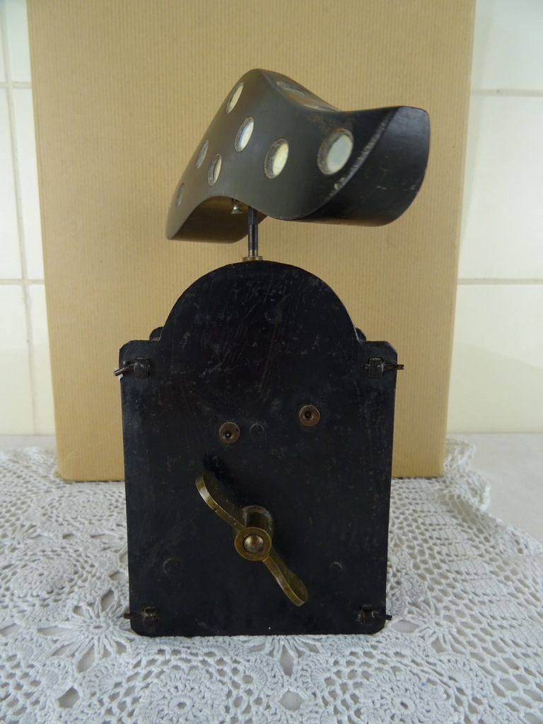 Antieke mechanische leeuwerik spiegel - Afbeelding 3