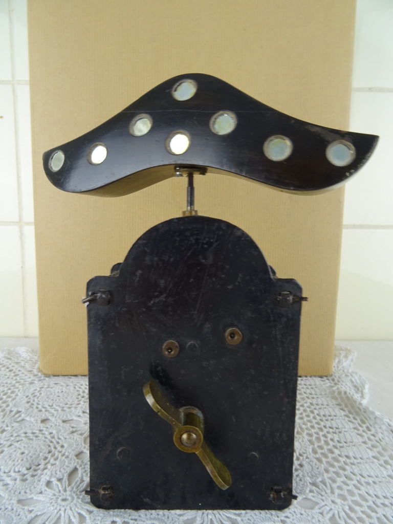 Antieke mechanische leeuwerik spiegel - Afbeelding 4