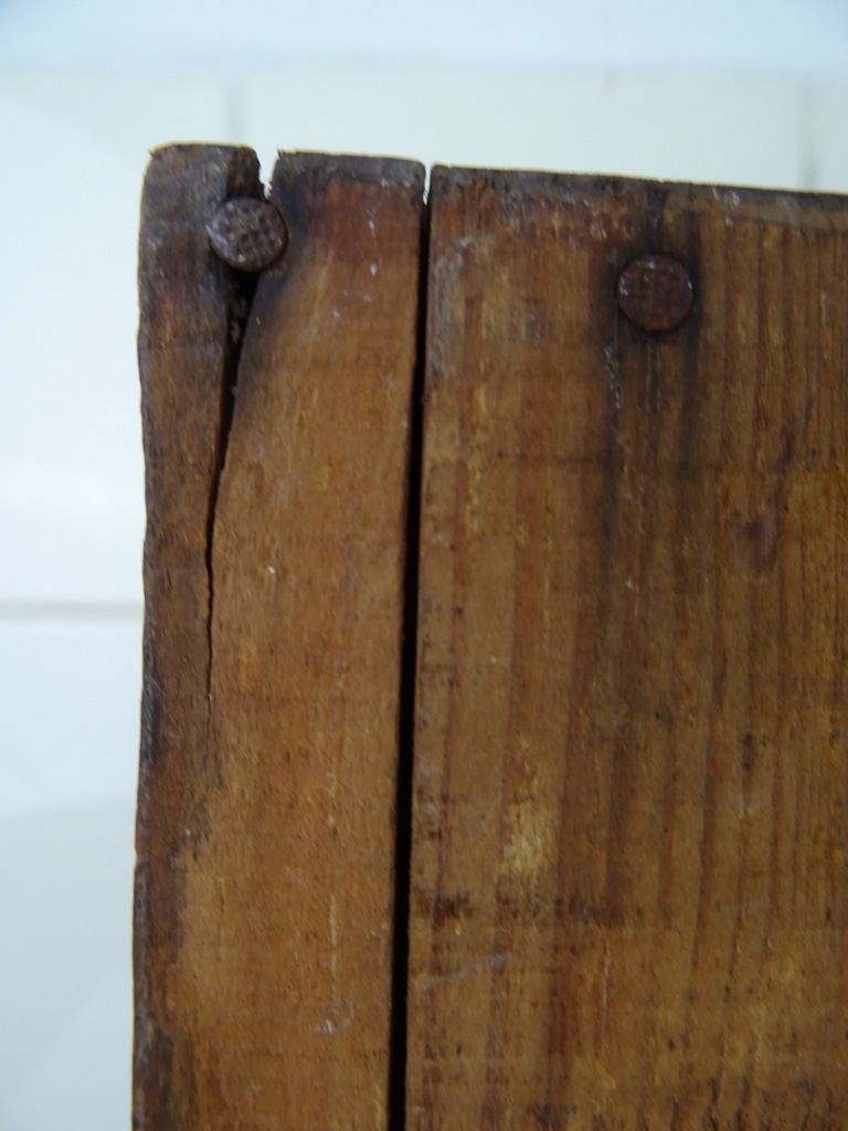 Antiek houten vitrinekastje Biedermeier stijl - Afbeelding 25