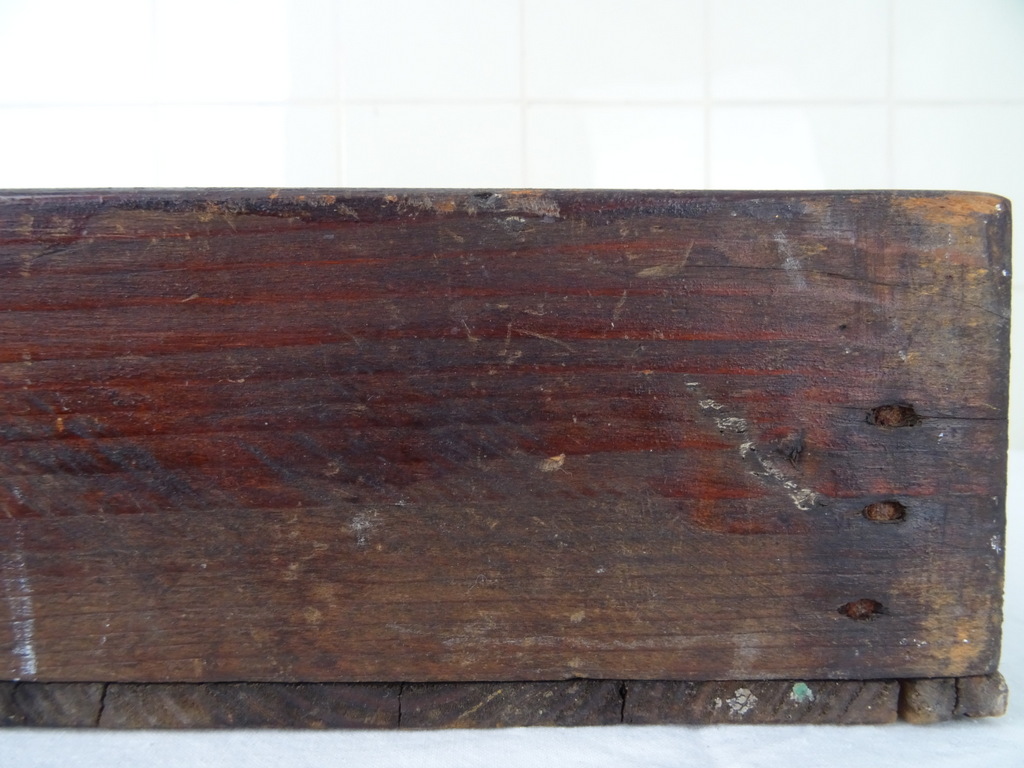 Antiek houten vitrinekastje Biedermeier stijl - Afbeelding 37
