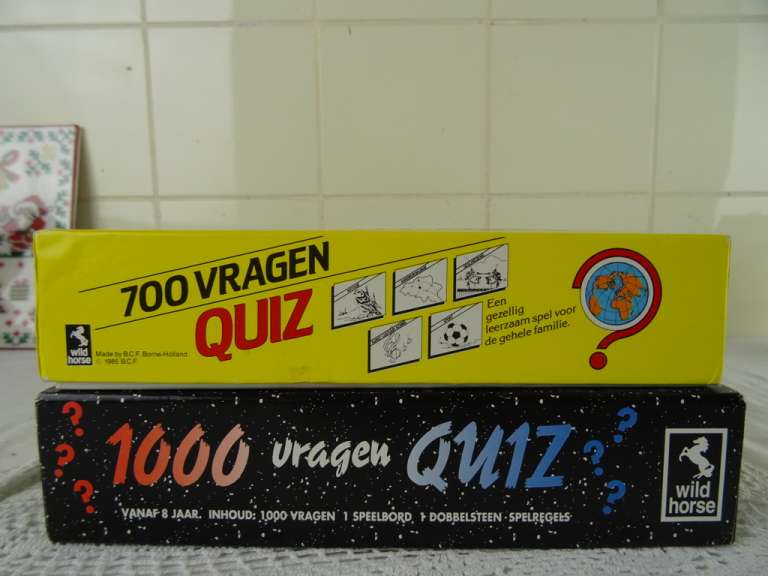 Vintage spel 1000 vragen quiz