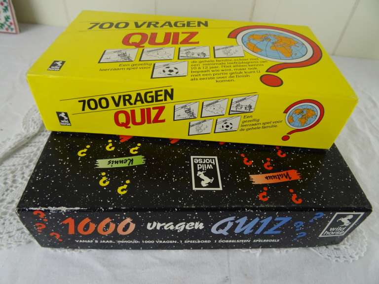 Vintage spel 1000 vragen quiz
