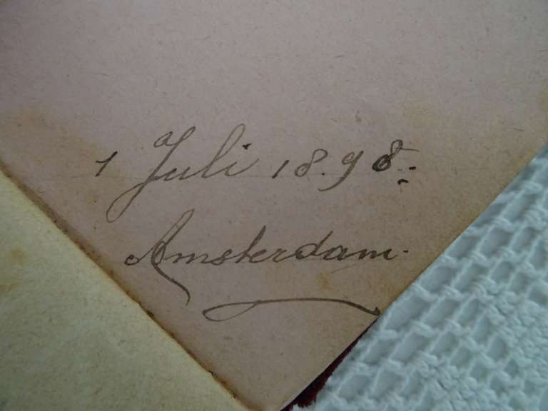 Antiek poeziealbum uit 1898