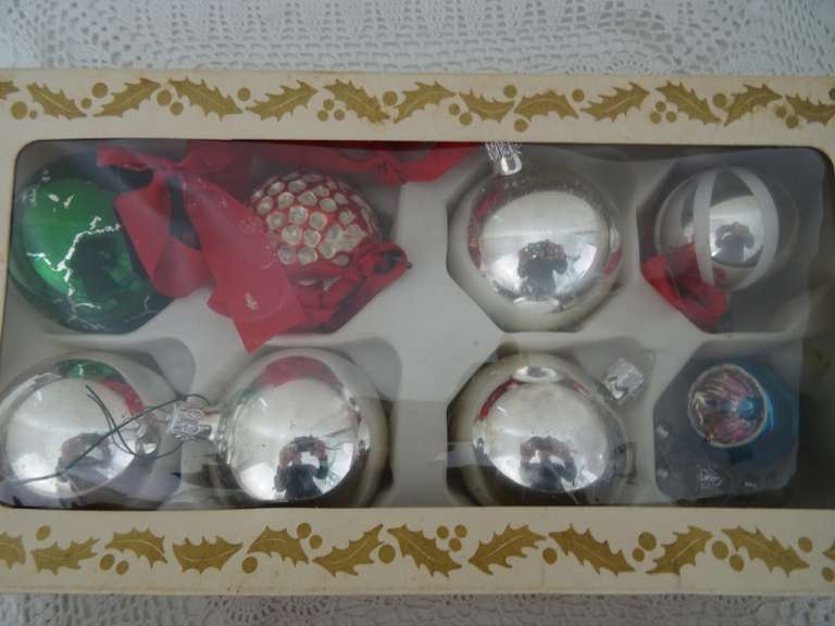 Collectie vintage kerstballen