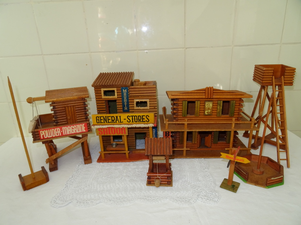 Vintage houten cowboy gebouwen - Afbeelding 2