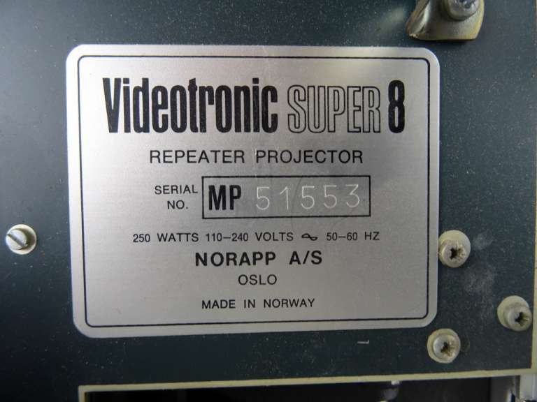 Videotronic compact super 8 projector