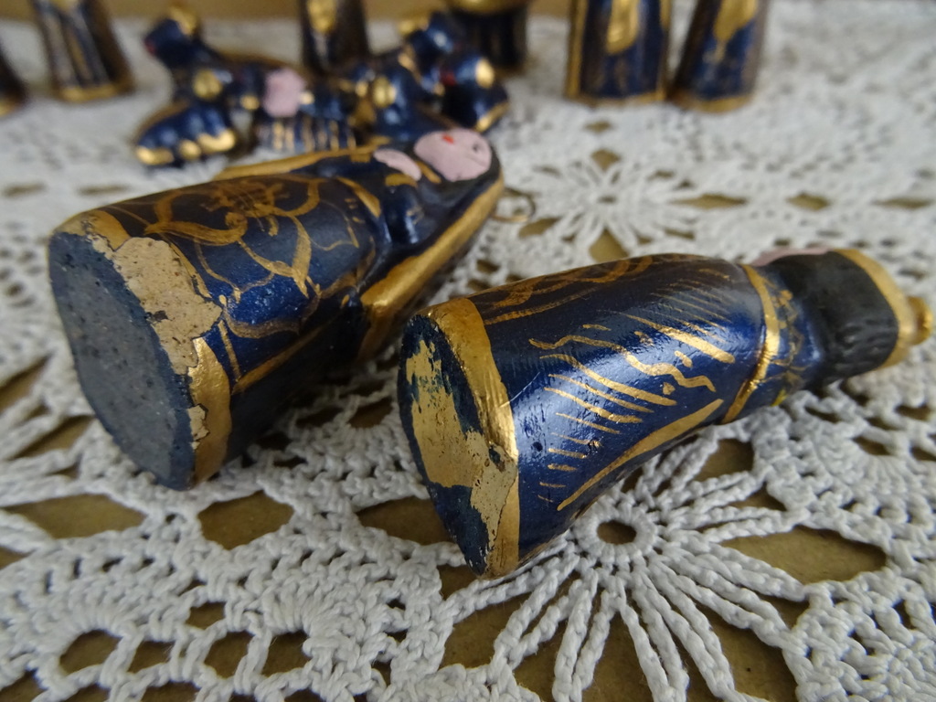 Aardewerk miniatuur kerstgroep - Afbeelding 18