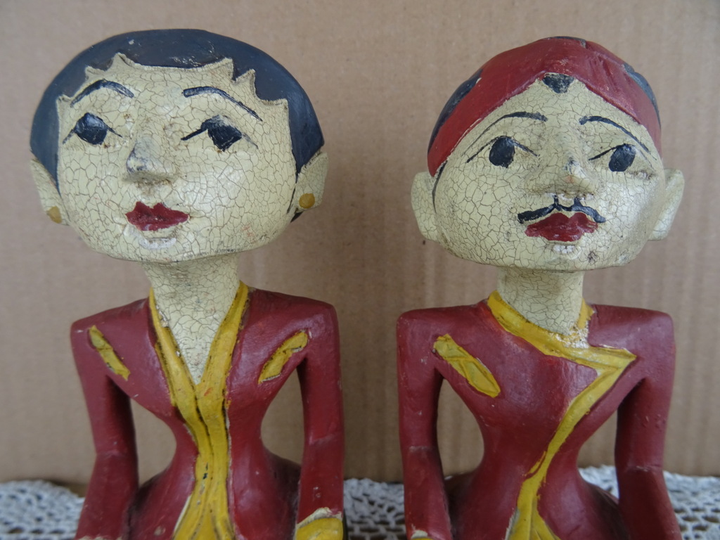 Antieke houten beeldjes - Afbeelding 2