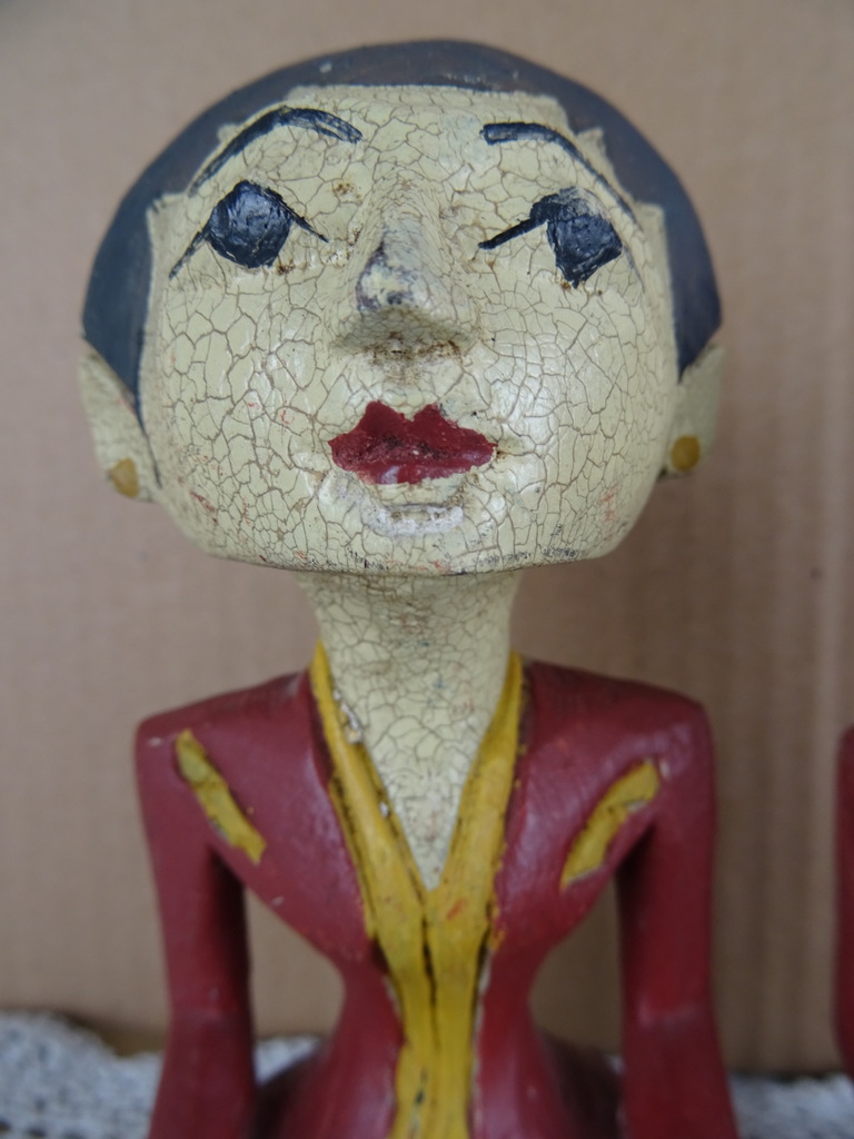 Antieke houten beeldjes - Afbeelding 4