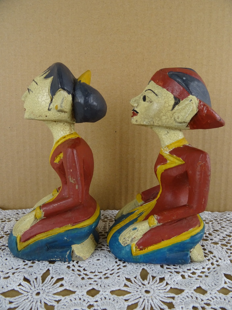 Antieke houten beeldjes - Afbeelding 8