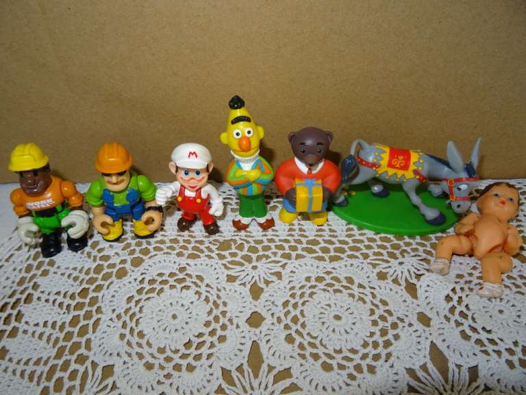 Collectie vintage miniatuur popjes