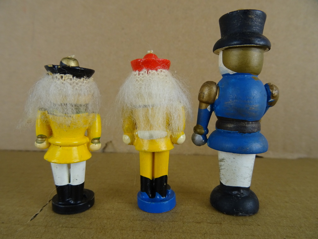 Vintage houten miniatuur kerstbeeldjes - Afbeelding 4
