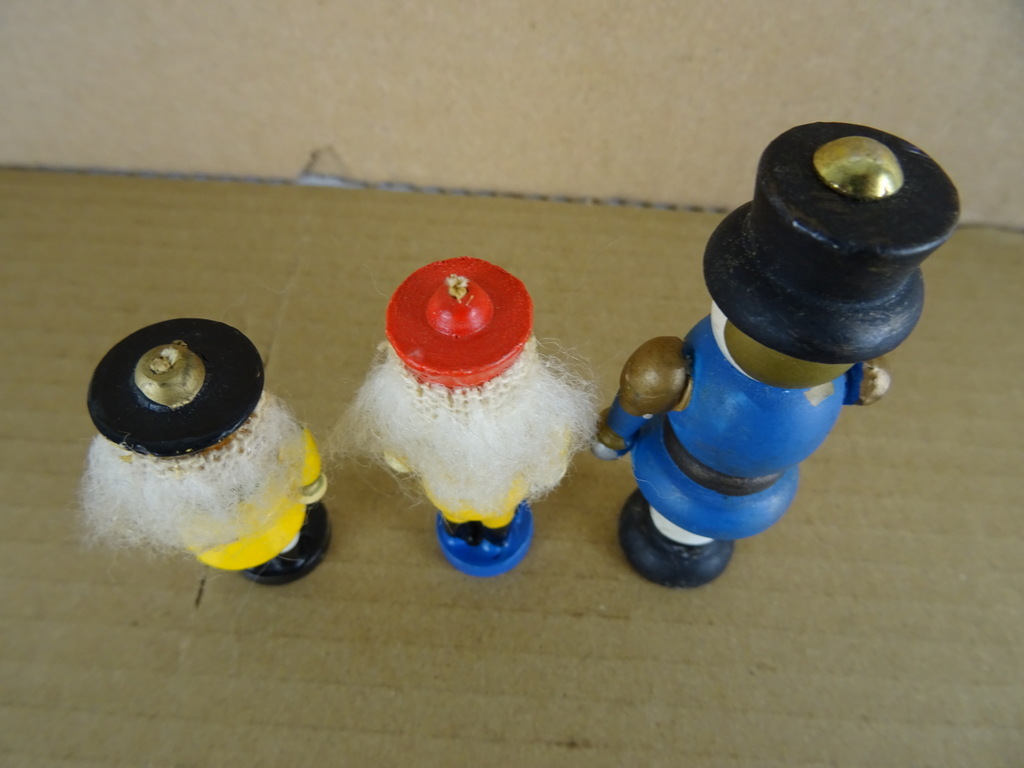 Vintage houten miniatuur kerstbeeldjes - Afbeelding 5