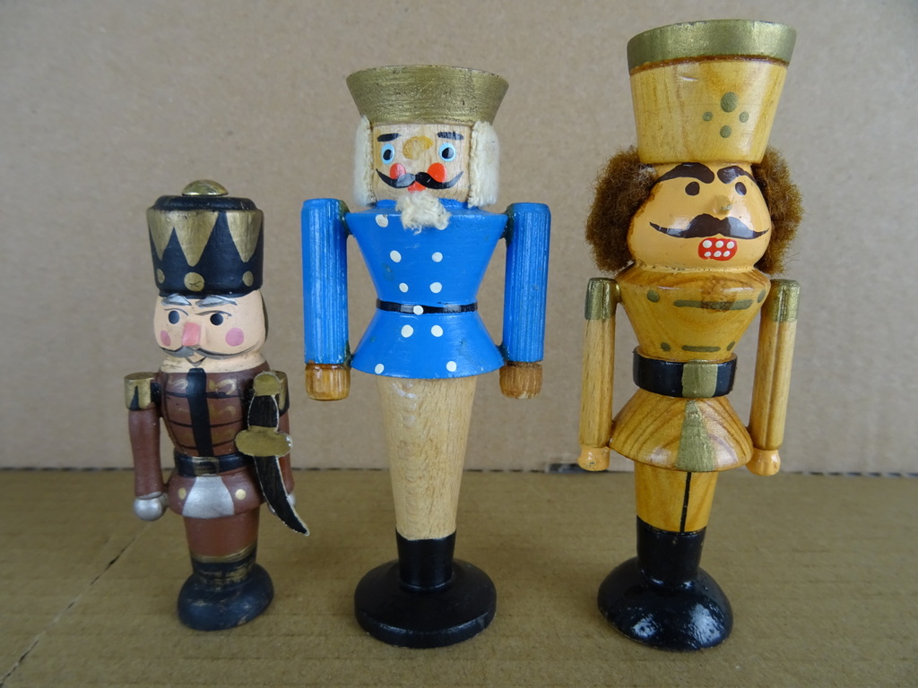 Vintage houten miniatuur kerstbeeldjes - Afbeelding 7