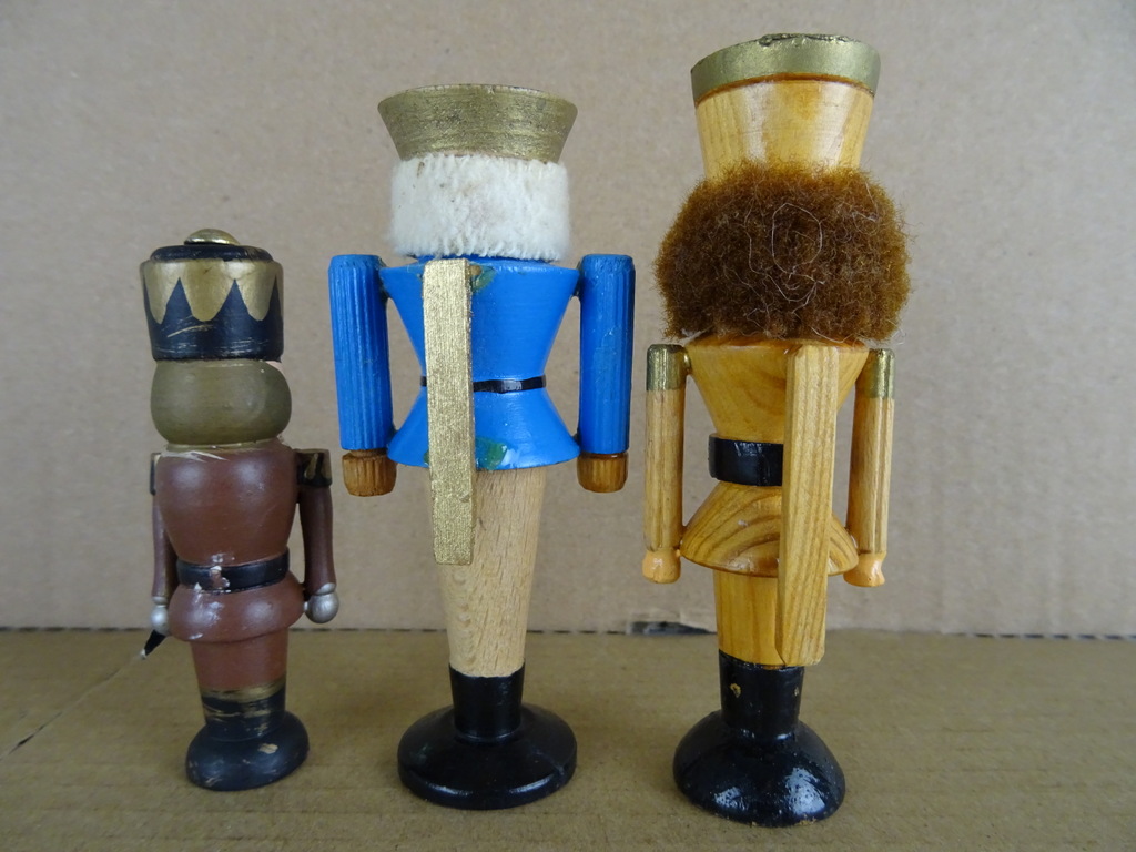 Vintage houten miniatuur kerstbeeldjes - Afbeelding 9